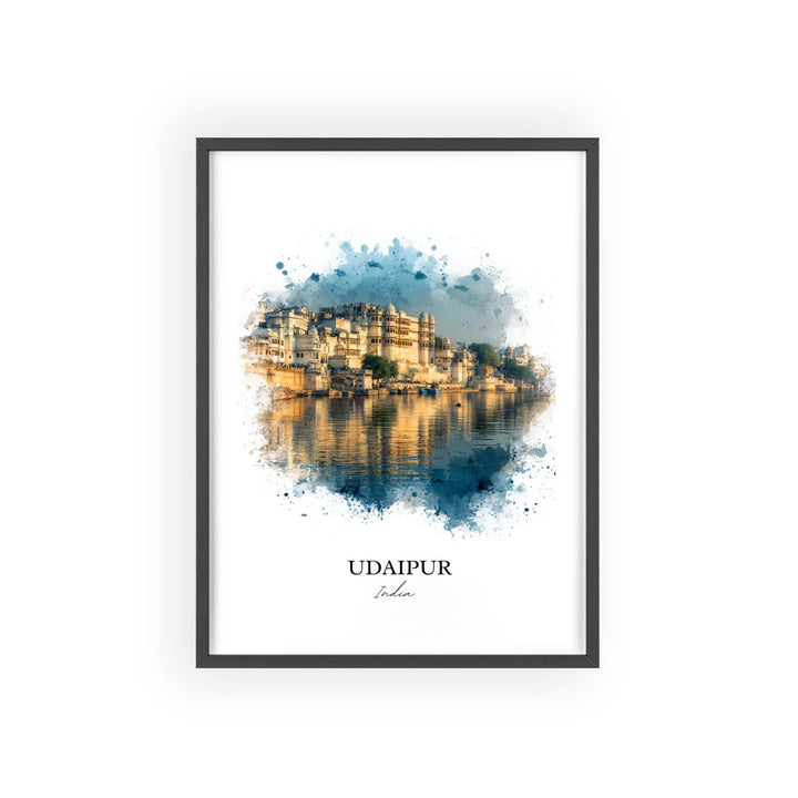 Udaipur, India – Watercolor Art Print