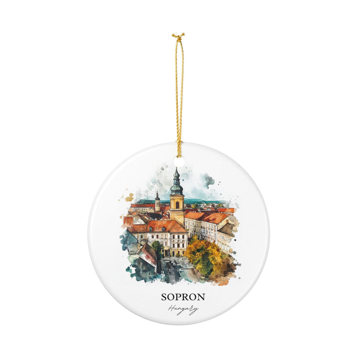 Sopron Hungary Ornament: Unique Sopron Souvenir, Sopron Hungary Xmas Decor, and Authentic Hungary Souvenir