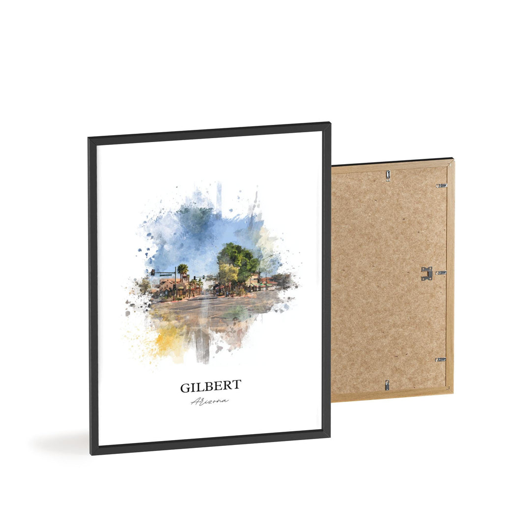 Gilbert, Arizona – Watercolor Art Print