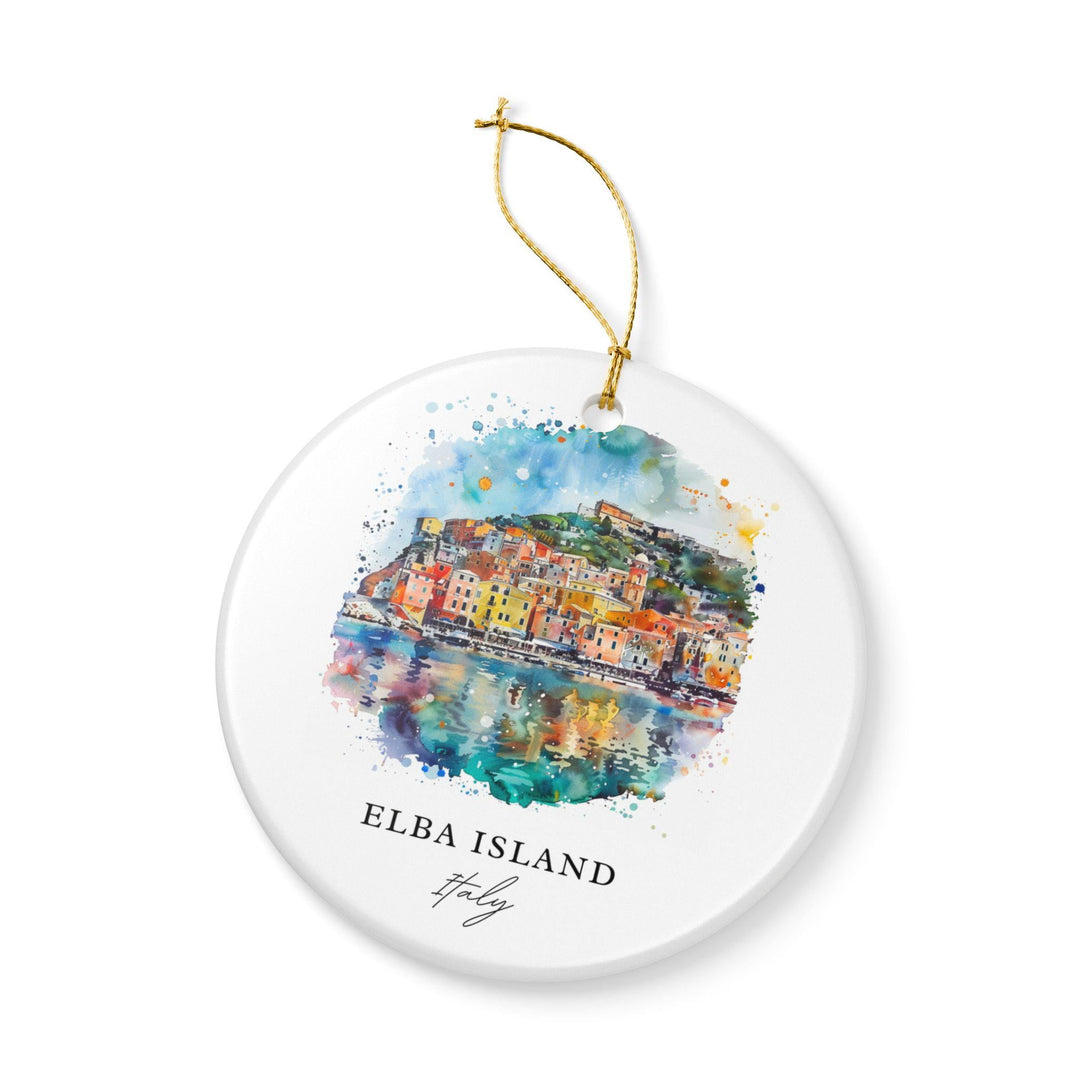 Elba Island Ornament: Unique Elba Island Italy Souvenir, Italy Xmas Decor, and Authentic Elba Island Italia Gift