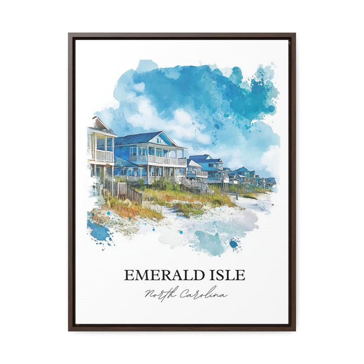 Emerald Isle Art, Bogue Banks Island Print, North Carolina Artwork, Emerald Isle NC Gift, Travel Print, Travel Poster, Housewarming Gift