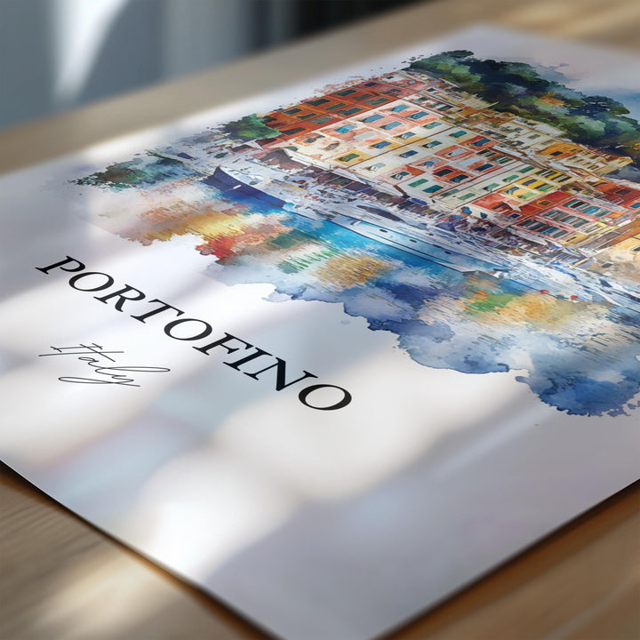 Portofino, Italy – Watercolor Art Print