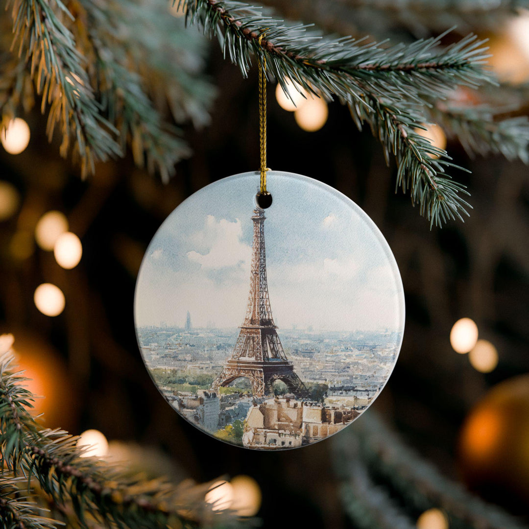 Paris France Ornament: Unique Paris Souvenir, Paris Xmas Decor, and Authentic Eiffel Tower Gift