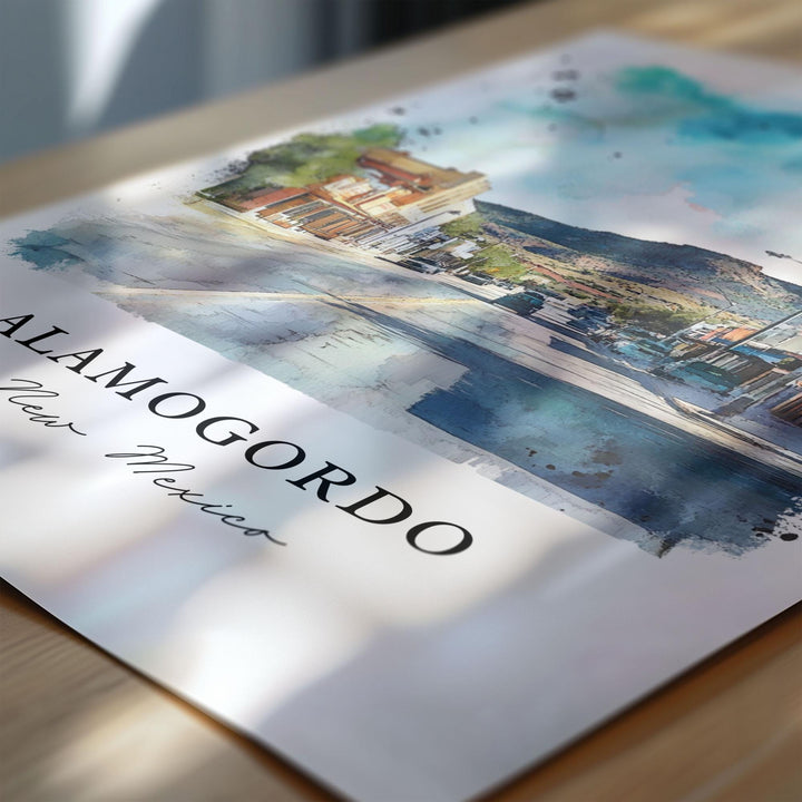 Alamogordo, USA – Watercolor Art Print