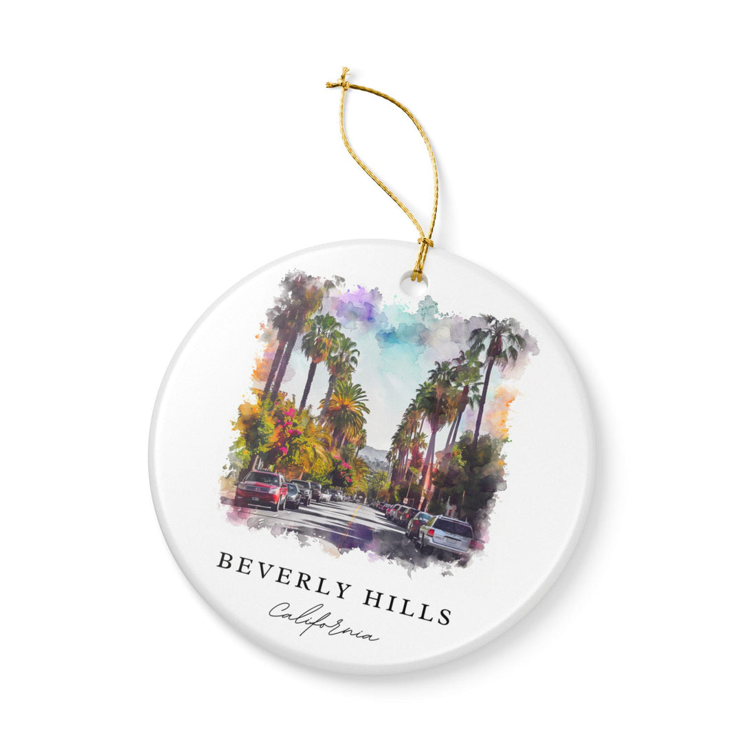 Beverly Hills Ornament: Unique Beverly Hills Souvenir, Beverly Hills Xmas Decor, and Authentic Los Angeles Gift
