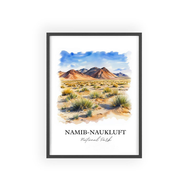 Namib-Naukluft National Park Art, Namibia Print, Namibia Watercolor Art, Namib-Naukluft Gift, Travel Print, Travel Poster, Housewarming Gift