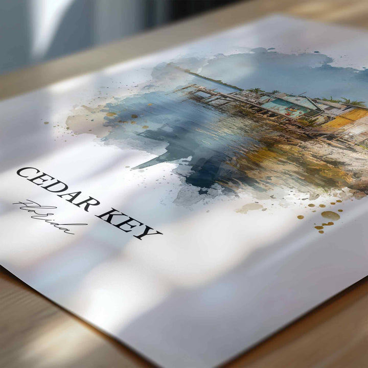 Cedar Key, Florida – Watercolor Art Print
