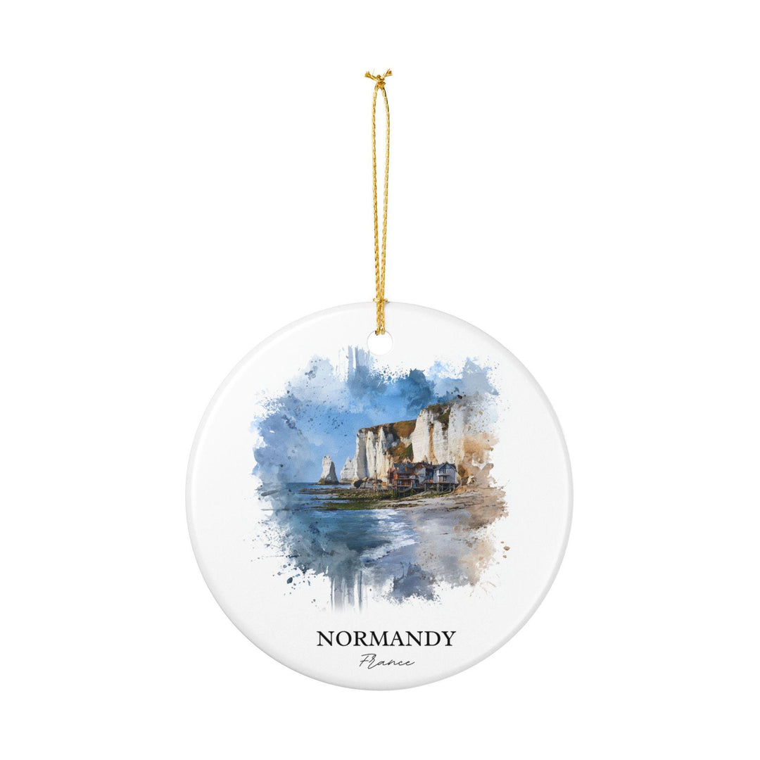 Normandy, France Ornament: Unique Normandy Souvenir, Normandy FR Xmas Decor, and Authentic Normandy France Gift