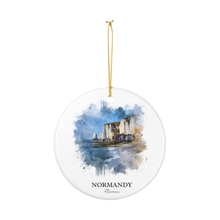 Normandy, France Ornament: Unique Normandy Souvenir, Normandy FR Xmas Decor, and Authentic Normandy France Gift