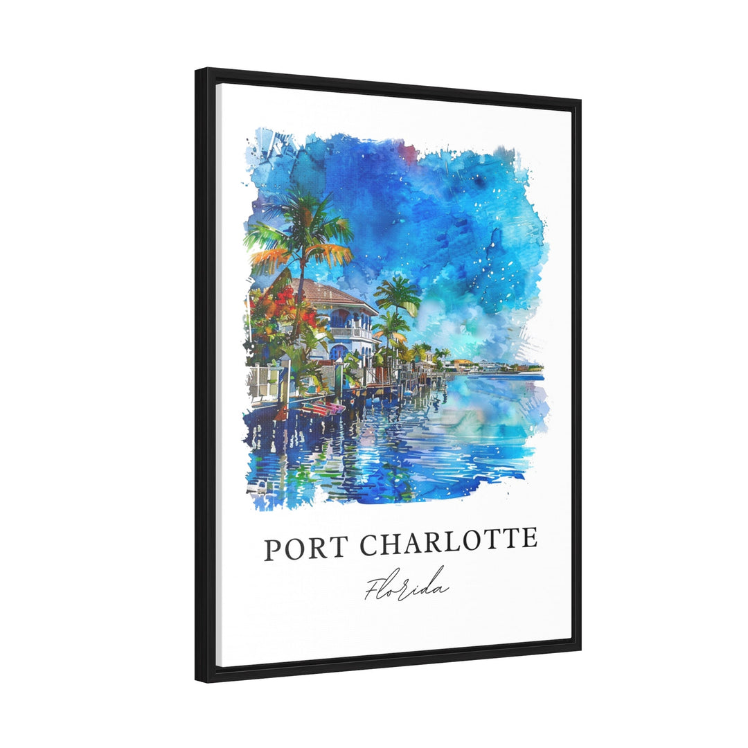 Port Charlotte FL Art, Port Charlotte FL Print, Port Charlotte Watercolor, Sarasota FL Gift,