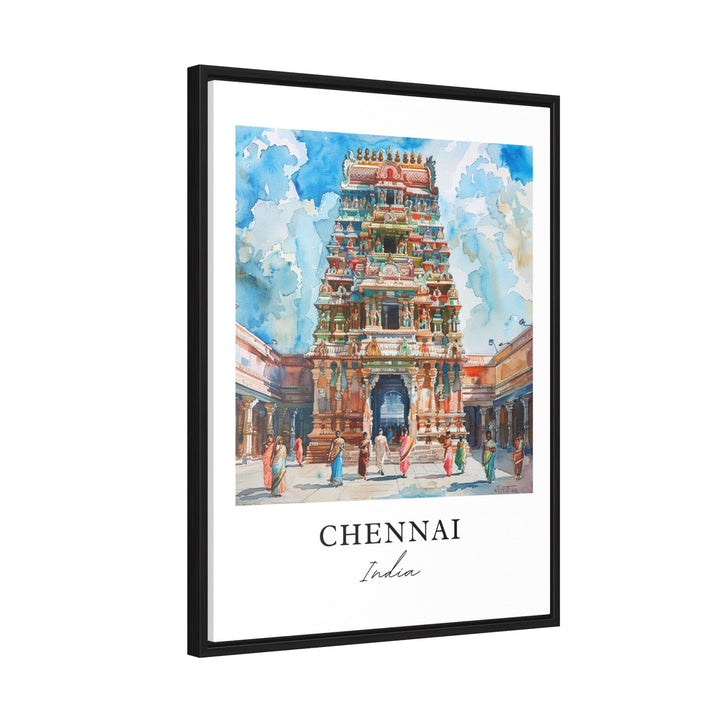 Chennai India Wall Art, Chennai Print, Chennai Watercolor, Chennai India Gift,