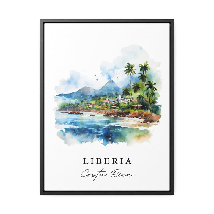 Liberia Costa Rica wall art - Costa Rica, Liberia poster, Liberia Wedding gift, Birthday present, Custom Text, Personalized Gift