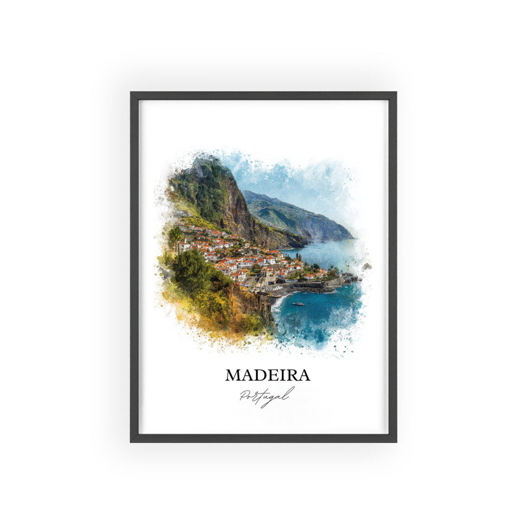 Madeira, Portugal – Watercolor Art Print