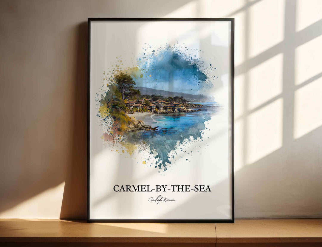 Carmel-by-the-Sea, CA – Watercolor Art Print