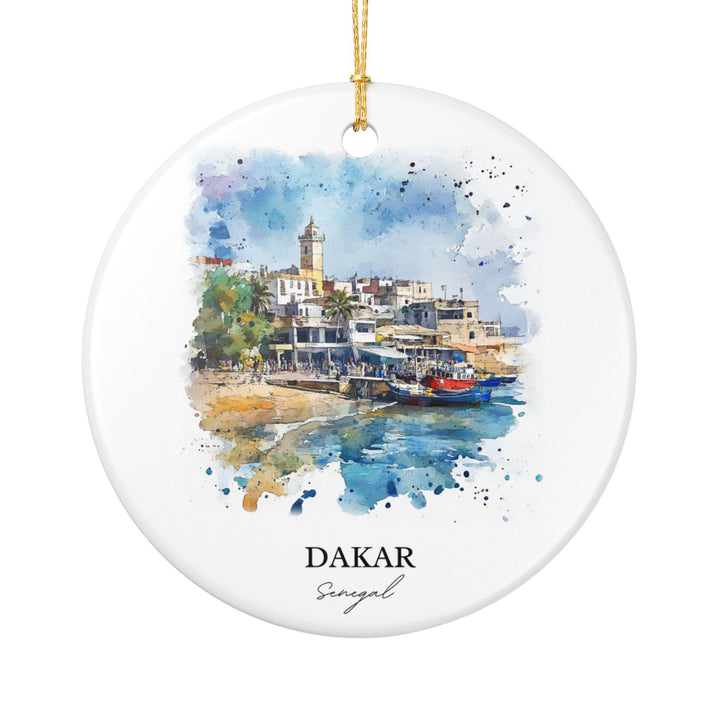 Dakar Senegal Ornament: Unique Dakar Souvenir, Dakar Xmas Decor, and Authentic Dakar Senegal Gift