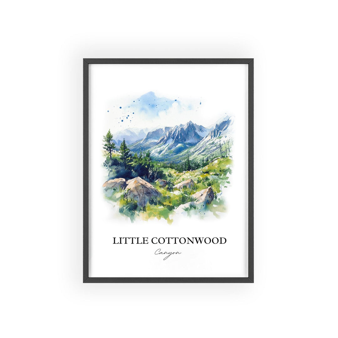 Little Cottonwood Canyon Art, Salt Lake Valley Print, Utah Art, Wasatch Cache Forest Gift, Travel Print, Travel Poster, Housewarming Gift