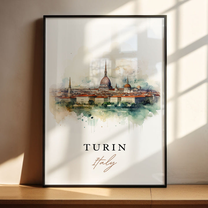 Turin Italy wall art - Italy, Turin poster print, Turin Wedding gift, Turin Italia Birthday present, Custom Text, Perfect Gift