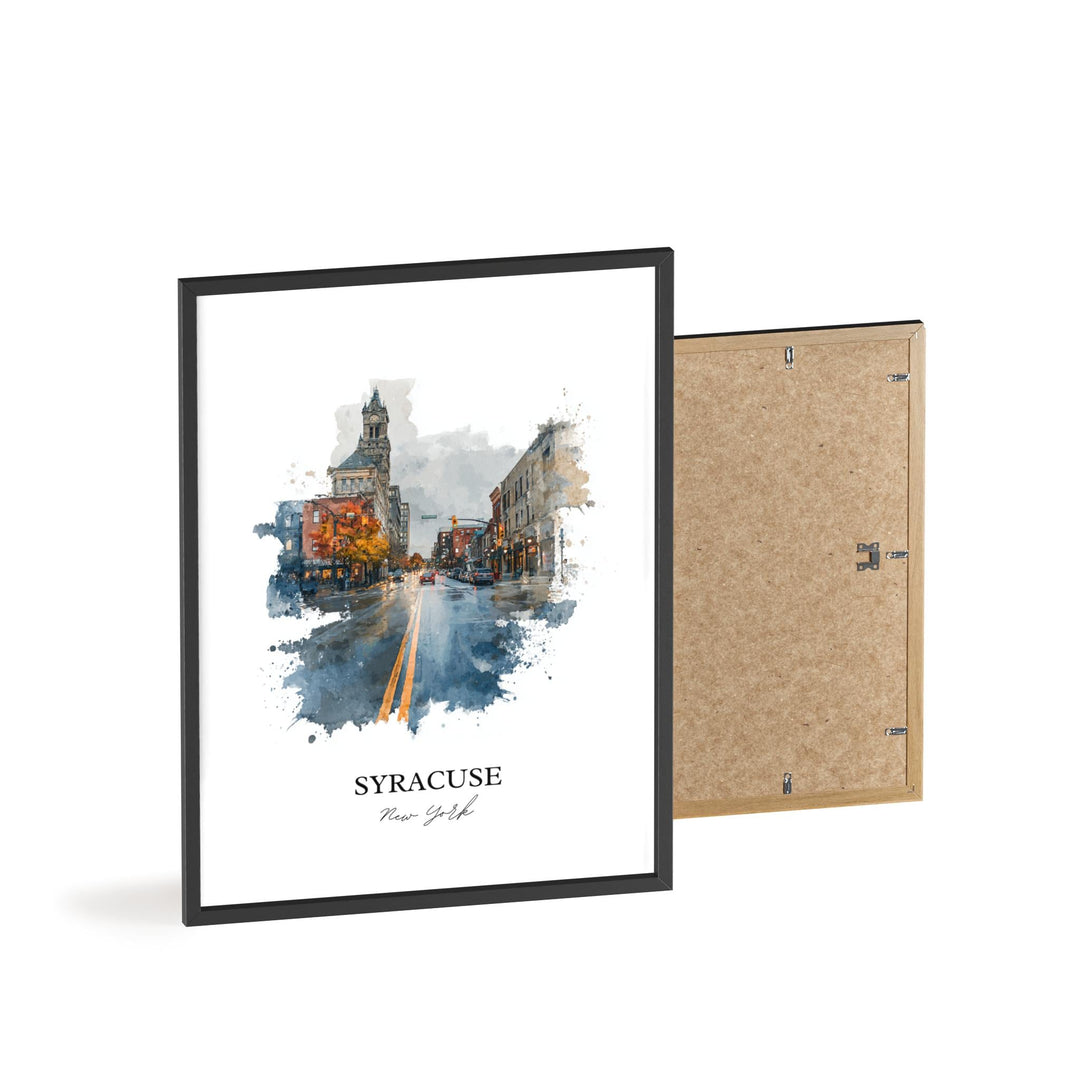Syracuse, NY – Watercolor Art Print