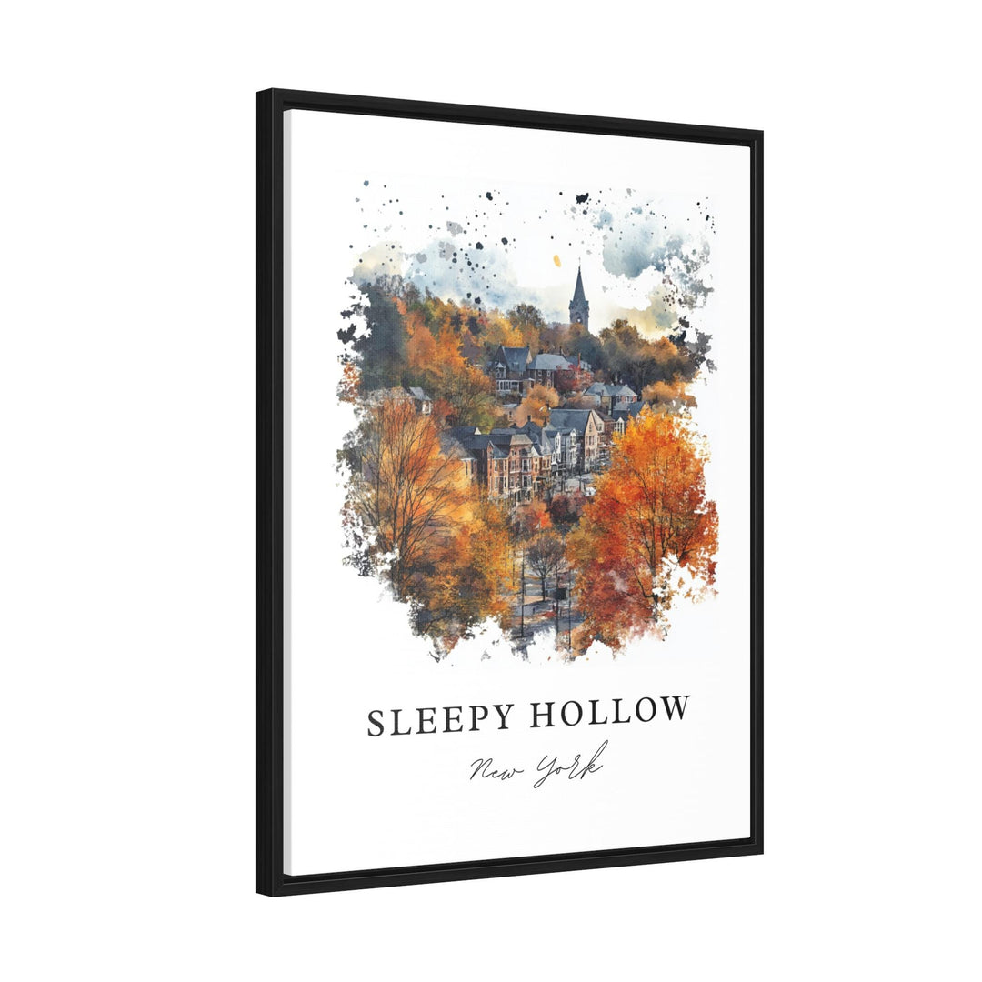 Sleepy Hollow NY Wall Art, Sleepy Hollow Print, Hudson Valley Watercolor Art, Tarrytown Gift,