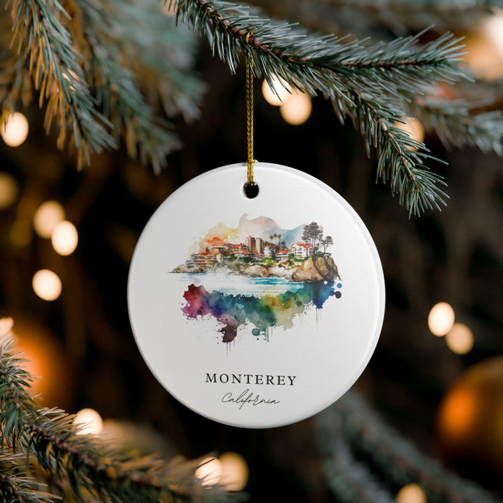 Monterey California Ornament: Unique Monterey Souvenir, Monterey Xmas Decor, and Authentic Monterey CA Gift