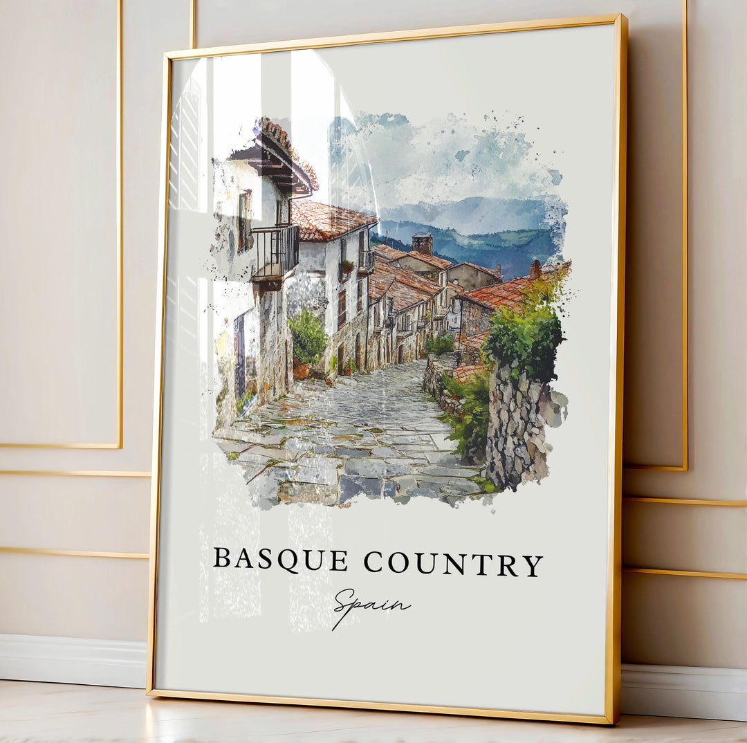 Basque Country Wall Art - Spain Print