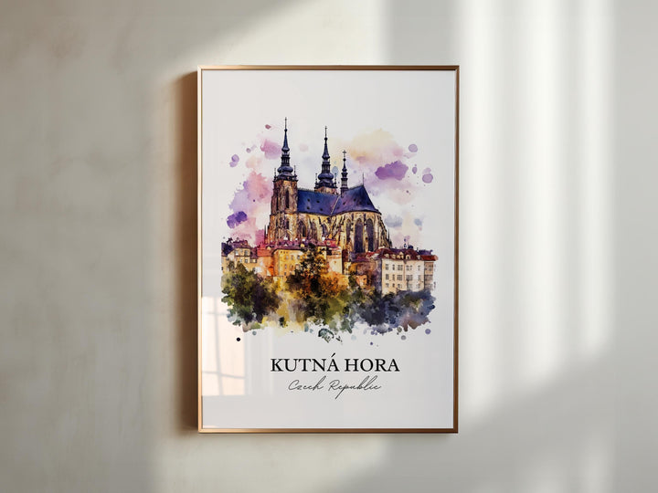 Kutna Hora, Czech Republic – Watercolor Art Print