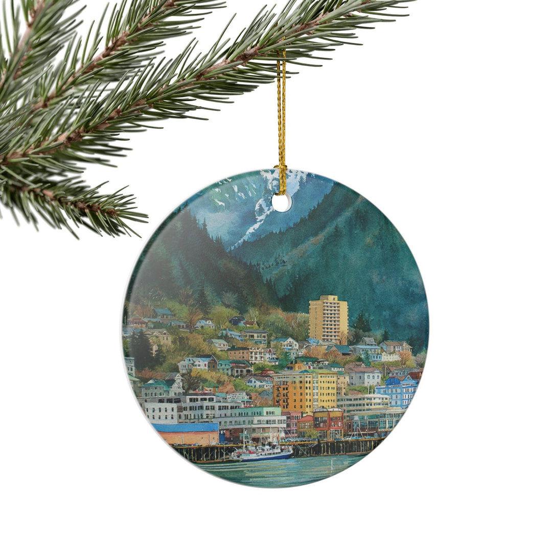 Juneau Alaska Ornament: Unique Juneau Souvenir, Juneau Alaska Xmas Decor, and Authentic Juneau AK Gift