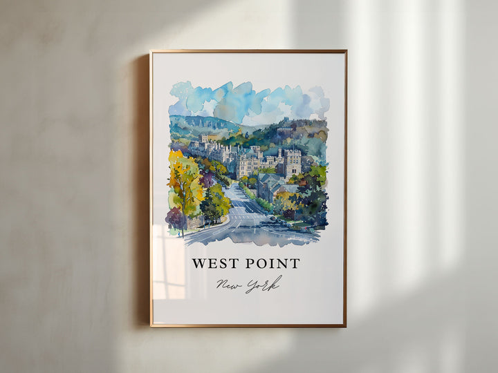 West Point NY Art, West Point Print, West Point Watercolor Art, West Point New York Gift,