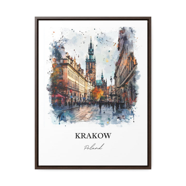 Krakow Wall Art, Krakow Print, Krakow Poland Watercolor, Krakow Gift, Travel Print, Travel Poster, Housewarming Gift