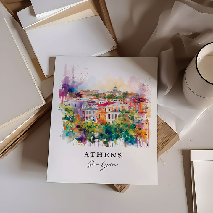 Athens Wall Art - Georgia Print