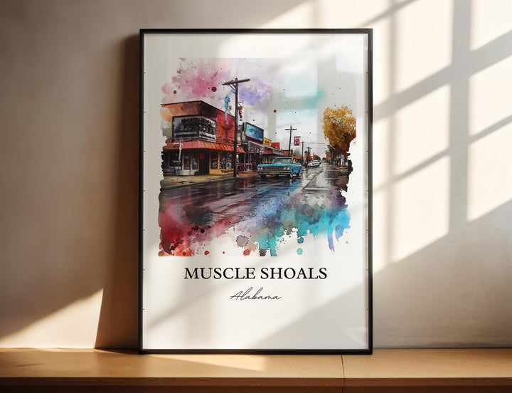 Muscle Shoals Wall Art - Alabama Print
