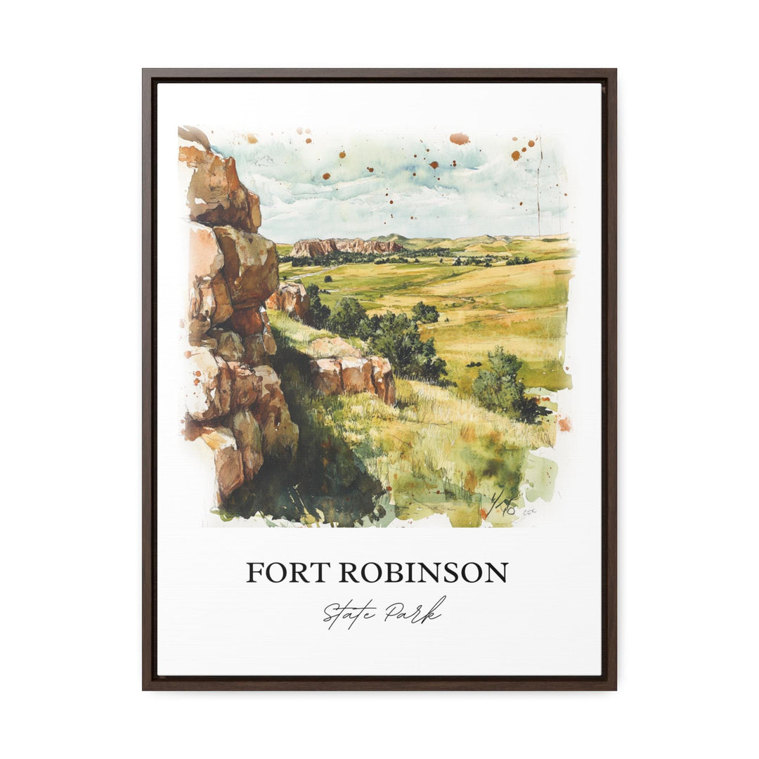 Fort Robinson State Park, Nebraska, USA – Watercolor Art Print