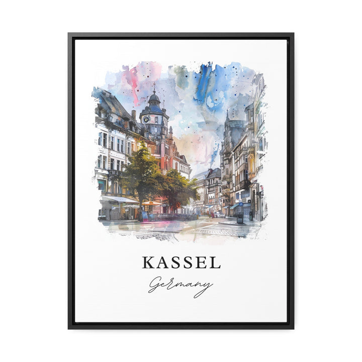 Kassel Wall Art, Kassel Germany Print, Kassel Watercolor Art, Kassel Germany Gift,