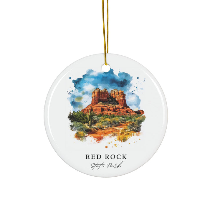 Red Rock State Park Ornament: Unique Sedona Souvenir, Sedona AZ Xmas Decor, and Authentic Red Rock State Park Gift