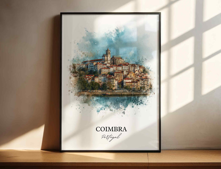 Coimbra, Portugal – Watercolor Art Print