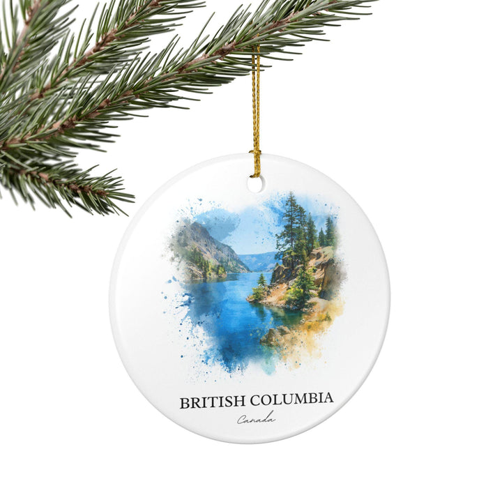 British Columbia Ornament: Unique British Columbia Souvenir, BC Canada Xmas Decor, and Authentic British Columbia Gift
