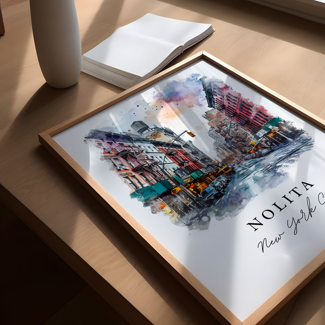 Nolita NYC wall art - Downtown Manhattan, Nolita print, Nolita NYC Wedding gift, Birthday present, Custom Text, Perfect Gift