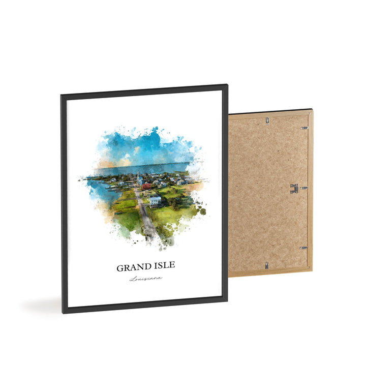 Grand Isle, Louisiana – Watercolor Art Print