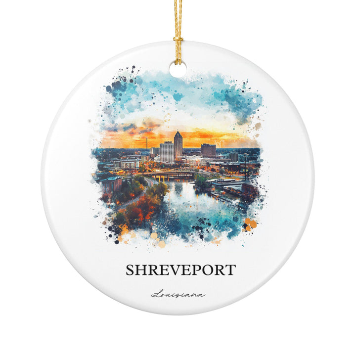 Shreveport, Louisiana Ornament: Unique Shreveport Souvenir, Shreveport Xmas Decor, and Authentic Louisiana Gift