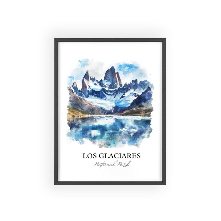 Los Glaciares National Park Art, Austral Andes Print, Argentina Artwork, Los Glaciares Park, Travel Print, Travel Poster, Housewarming Gift