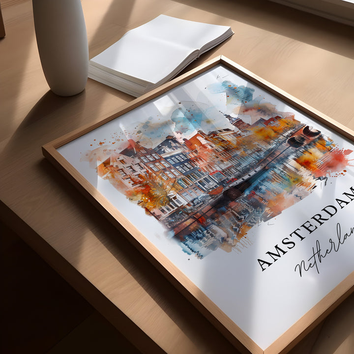 Amsterdam Wall Art - Netherlands Print