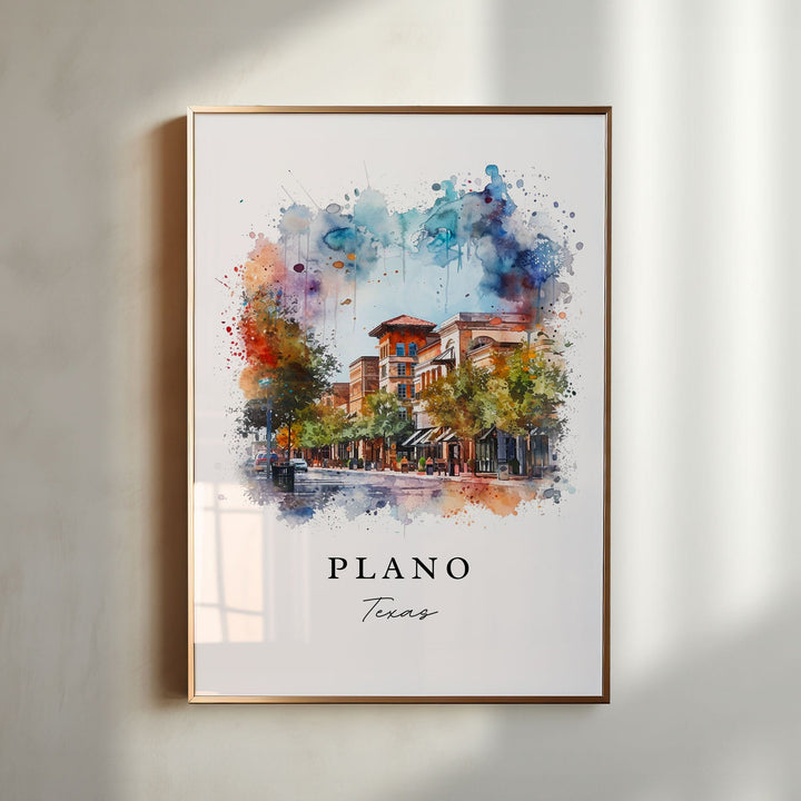 Plano Texas wall art - Texas, Plano print, Plano TX Wedding gift, Plano Birthday present, Custom Text, Perfect Gift