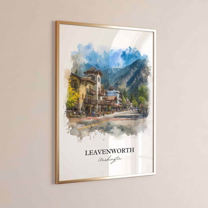 Leavenworth, Washington – Watercolor Art Print