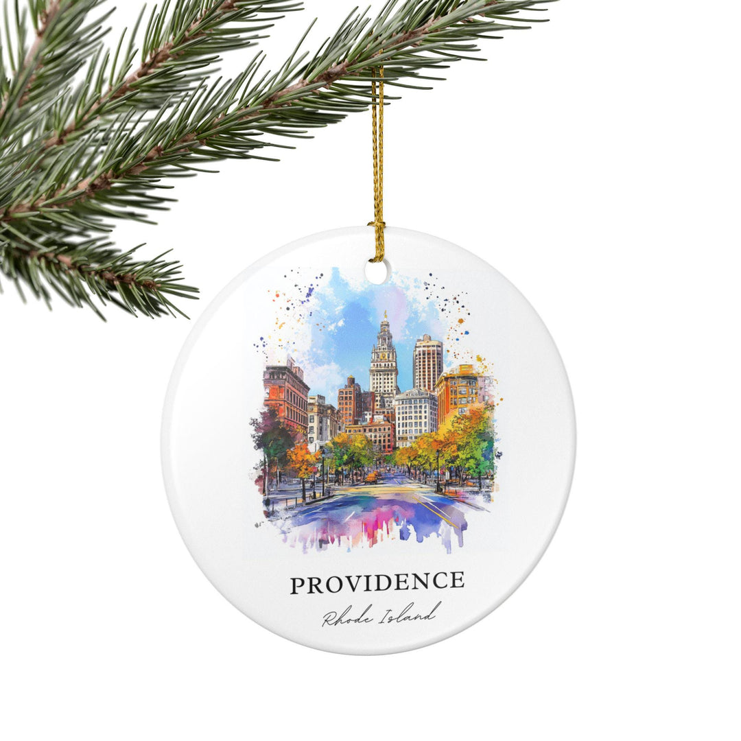 Providence RI Ornament: Unique Providence Souvenir, Providence Xmas Decor, and Authentic Rhode Island Gift