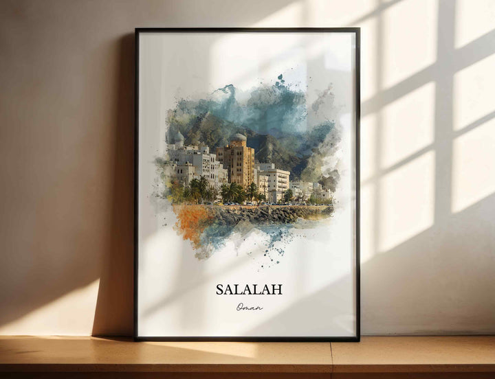 Salalah, Oman – Watercolor Art Print