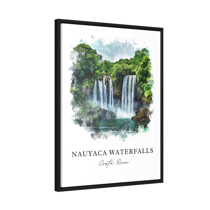 Nauyaca Waterfalls Art, Nauyaca Print, Nauyaca Watercolor Art, Nauyaca Park Costa Rica Gift,