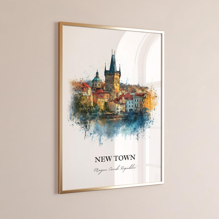 Prague, Czech Republic – Watercolor Art Print