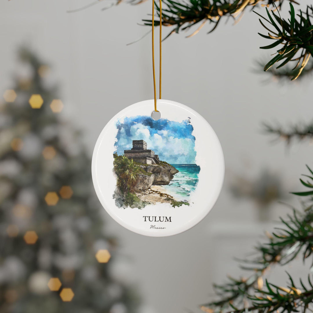 Tulum Mexico Ornament: Unique Tulum Souvenir, Tulum Xmas Decor, and Authentic Tulum MX Gift
