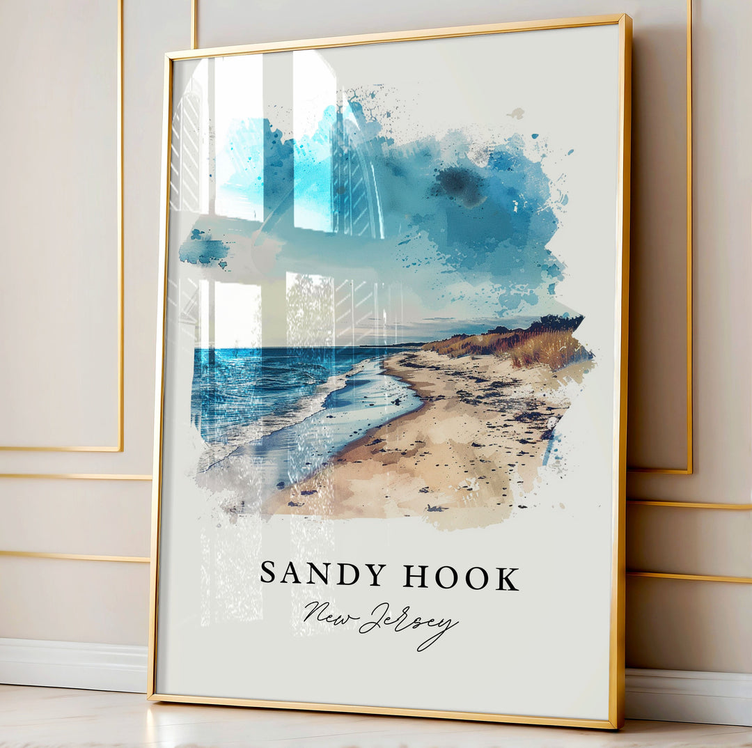 Sandy Hook NJ Wall Art, Jersey Shore Print, Sandy Hook Wall Art, New Jersey Gift,