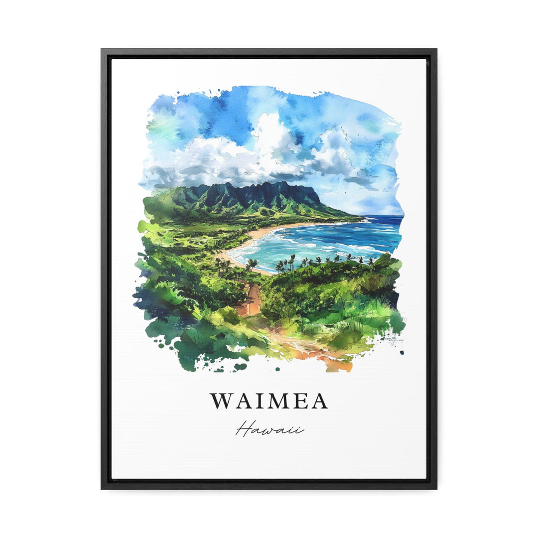 Waimea Hawaii Wall Art, Waimea Print, Waimea Hawaii Watercolor Art, Waimea Gift, Kohala Coast Travel Poster, Housewarming Gift